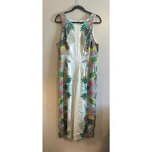 Anthropologie Metallic Jumpsuit Wide Leg Cropped Women's 14 NWT